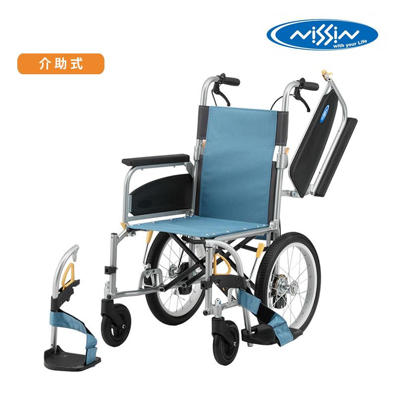 日進医療器 介助式車いす NEO-2βW ネオ 16インチ ノーパンクタイヤ