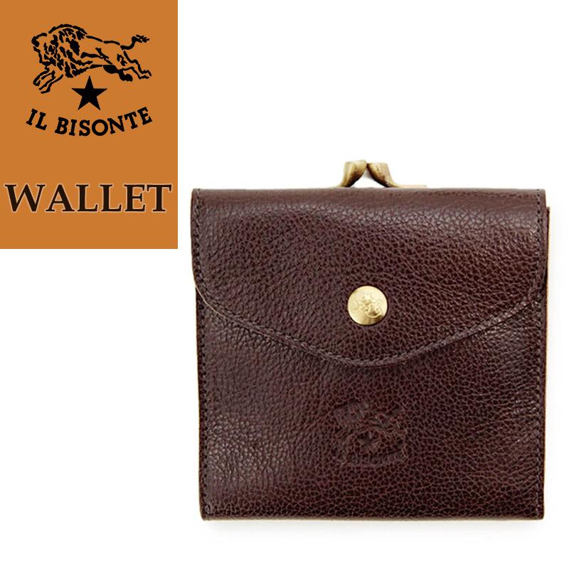 IL BISONTE（イルビゾンテ） 正規取扱店 レザー がま口付き 2つ折り