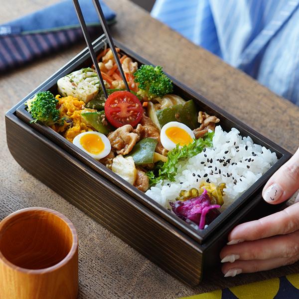 NOKO カブセル弁当箱 黒漆塗（大） 大河内家具工房 漆塗り 木曽漆器