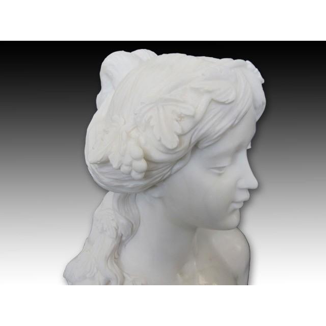 大理石彫刻 ヴィーナスの胸像 高さ約55cm 石像 置物 オブジェ 女性像