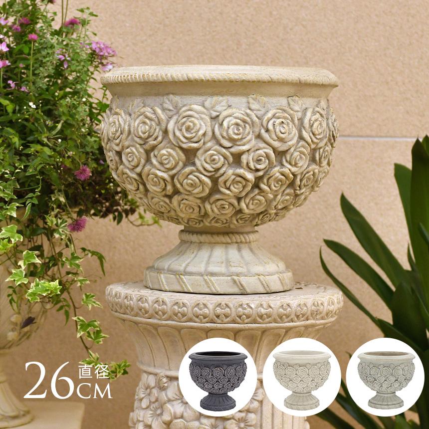 鉢 底穴あり アンティーク 洋風 プランター おしゃれ ローマ風 繁栄の