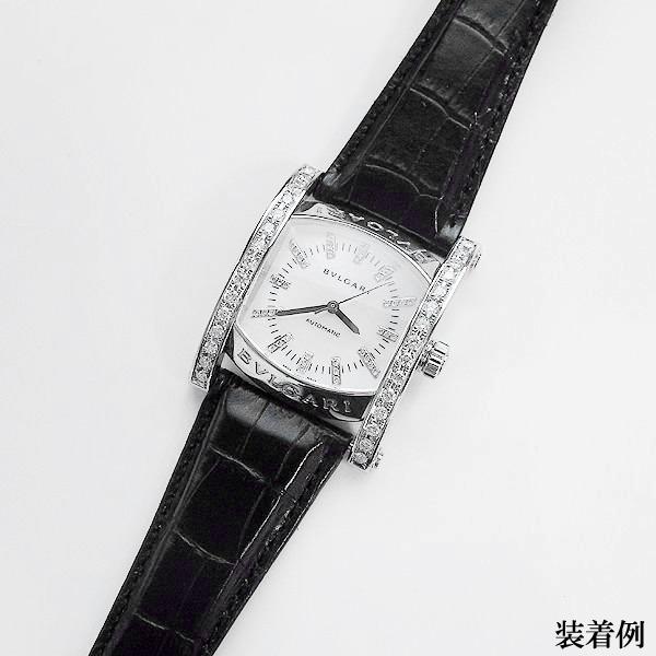 BVLGARI（ブルガリ） アショーマ AA44用 型押し クロコダイル レザー