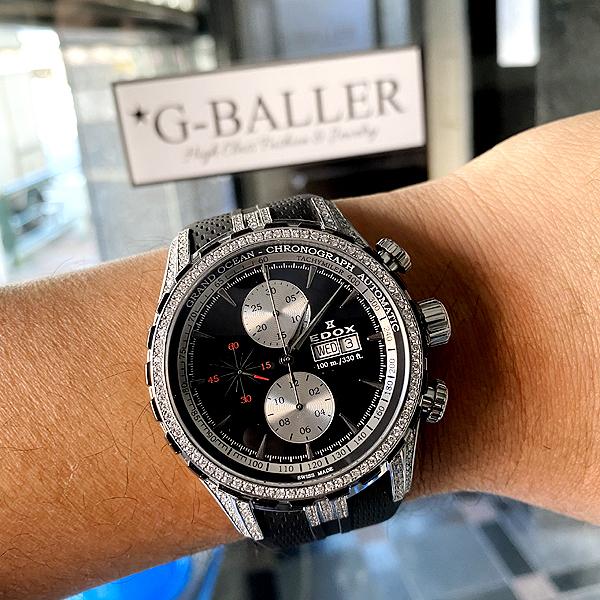 グランドオーシャン EDOX エドックス クロノグラフ デイデイト