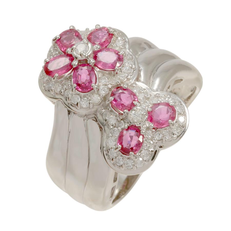 PT900 ルビー ダイヤモンド リング : ジェムキャッスルゆきざき - 通販