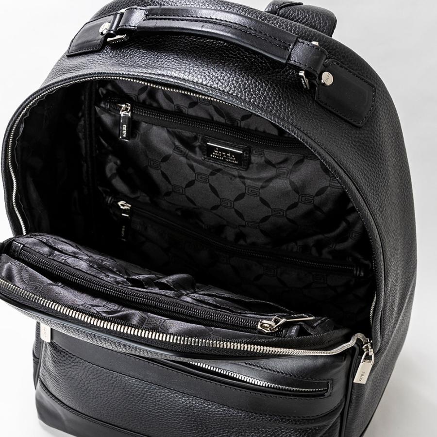 イタリア製 ソフトエンボスレザー リュックサック ビジネスバッグ