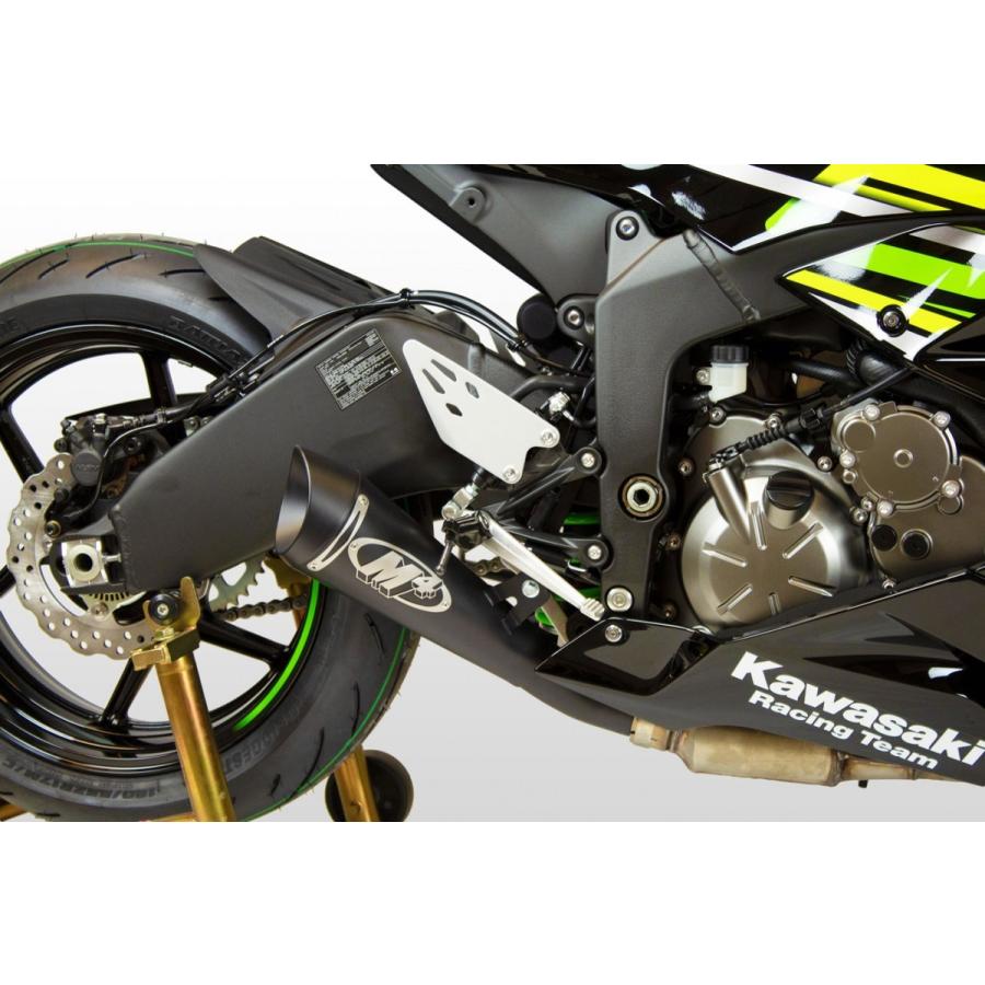 M4 Exhaust ZX-6R 2009-2026 スリップオン GP19 ブラック KA6922-GP19