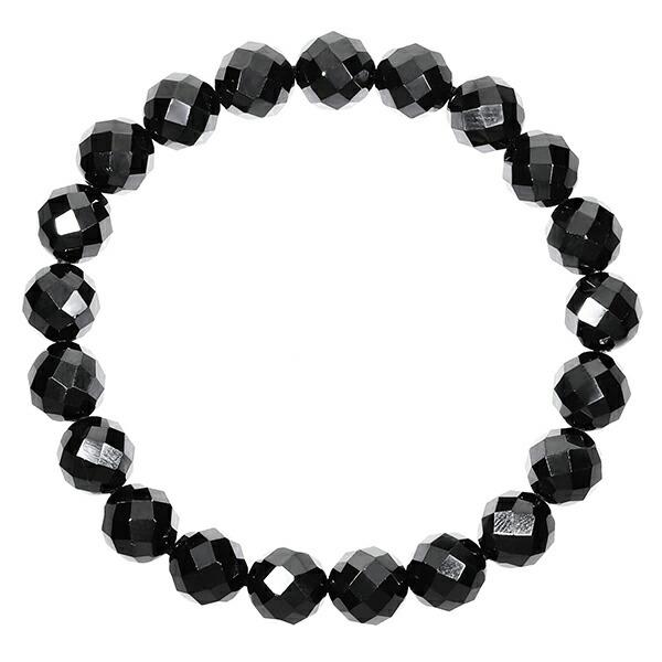 ブラックスピネル ブレスレット レディース メンズ 8mm 16.5-17.5cm