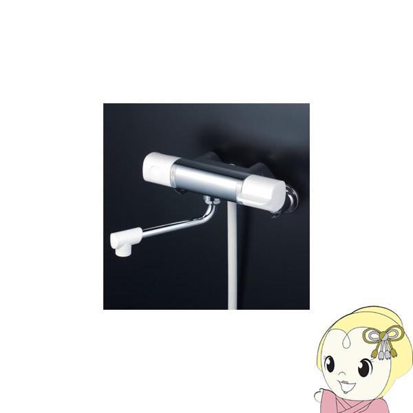 浴室水栓 170mmパイプ付KVK MTB170KP定量止水付サーモスタット式混合栓