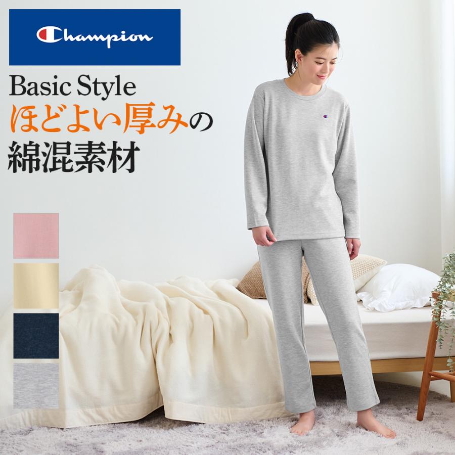 Champion（チャンピオン） ルームウェア レディース 長袖 綿混