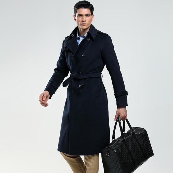 ダブルブレスト 秋コート チェスターコート ベルト付き メンズ メンズ