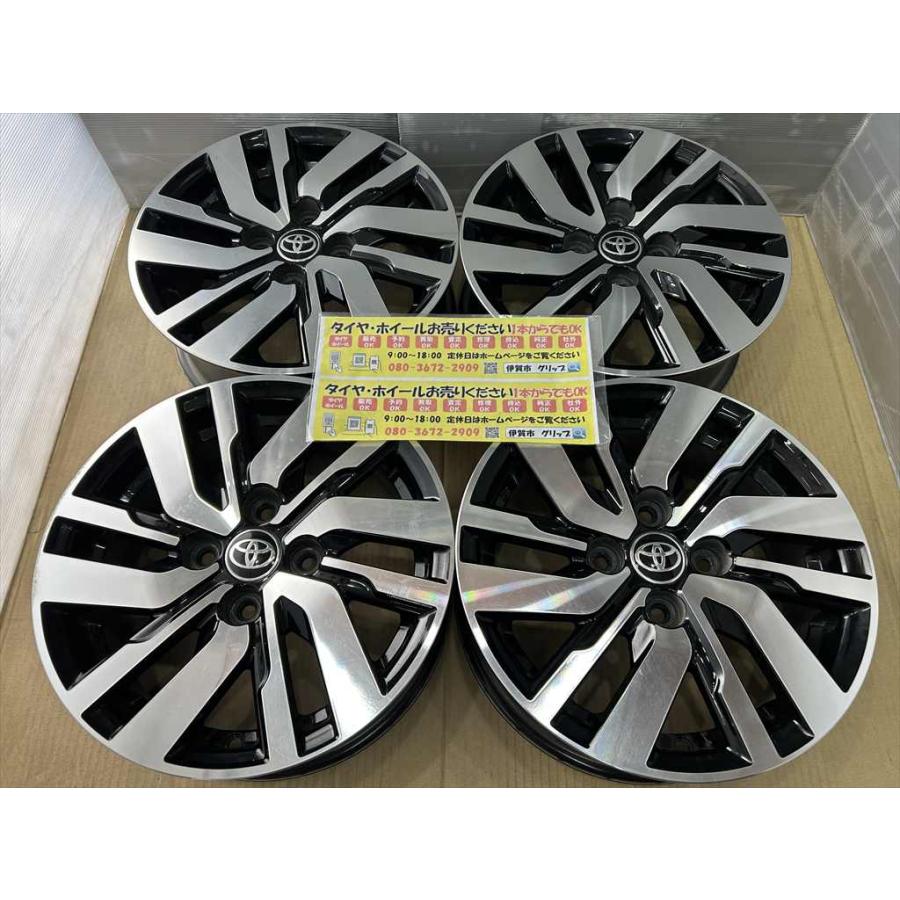 ルーミー TOYOTA ROOMY 純正ホイール 14 5j +35 ブラックポリッシュ 4
