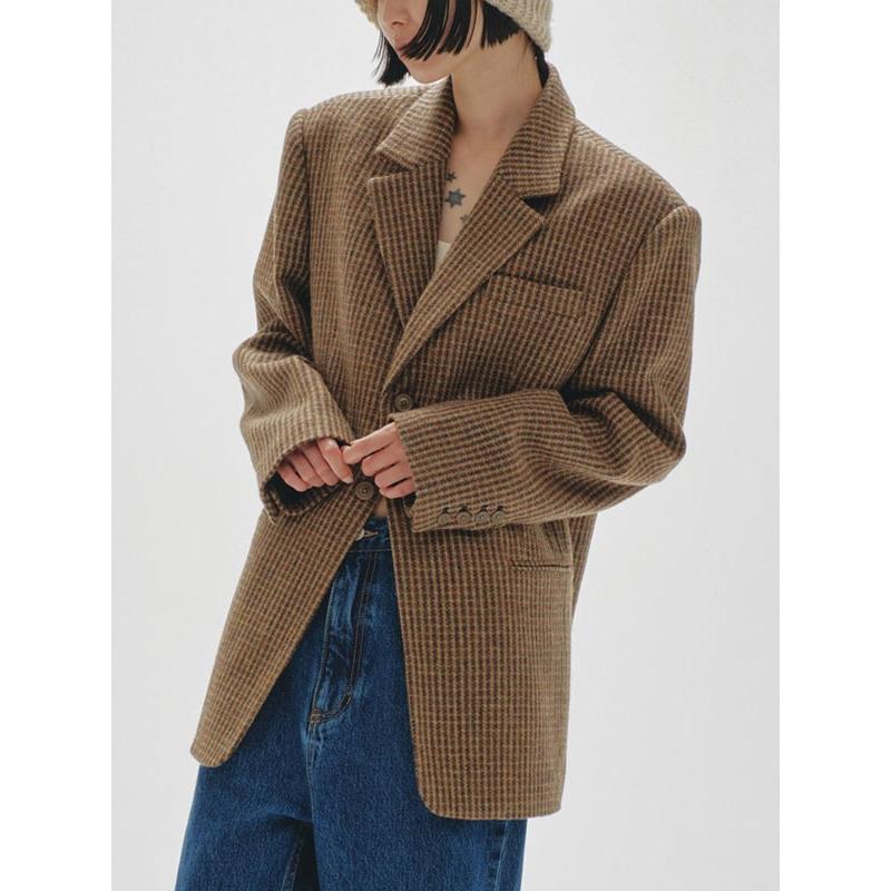TODAYFUL トゥデイフル 2025prefall アウター Wool100% Check Jacket