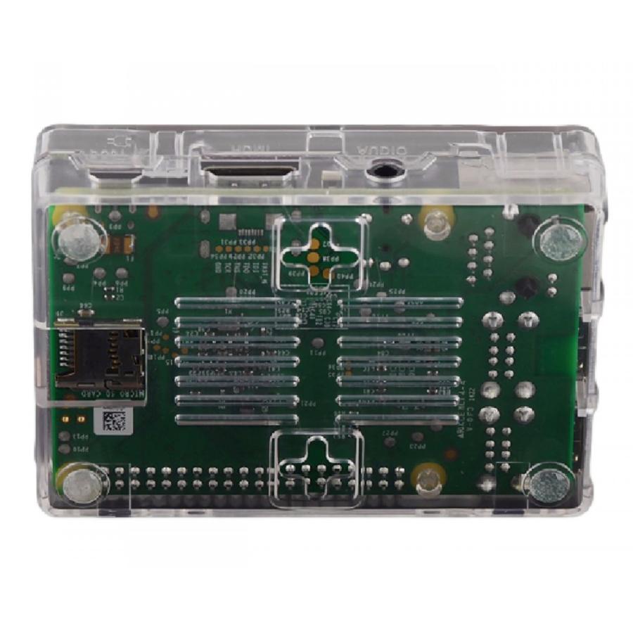 Raspberry Pi B+ ラズベリー パイ MODEL B PLUS クリア ケース : Dog