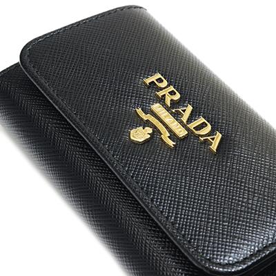 PRADA（プラダ） 1PG004 QWA F0002 SAFFIANO METAL NERO ブラック 4連