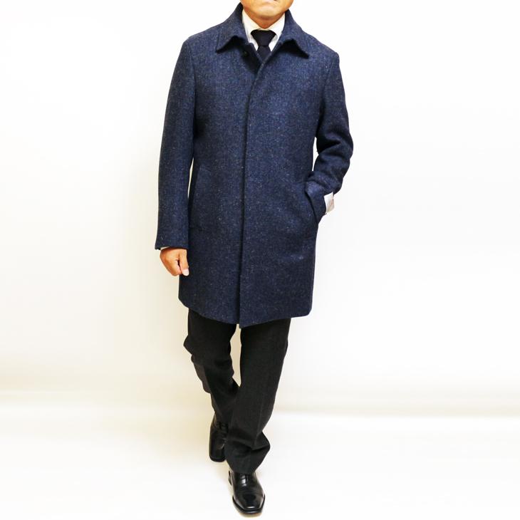 HARRIS TWEED（ハリスツイード） SALE コート 新品 秋冬 英国 ネイビー