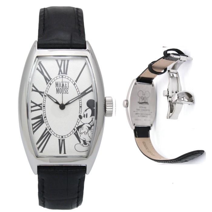 腕時計レディース ディズニー ビッグサイズ トノー型 自動巻き