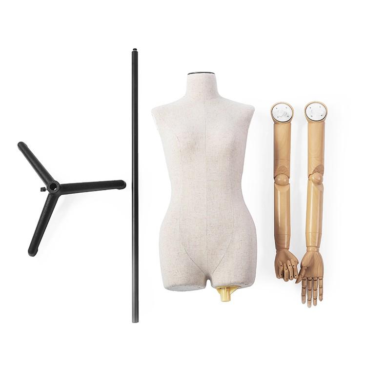 腕付トルソー 可動式 レディース 肩から指の関節まで動きます マネキン