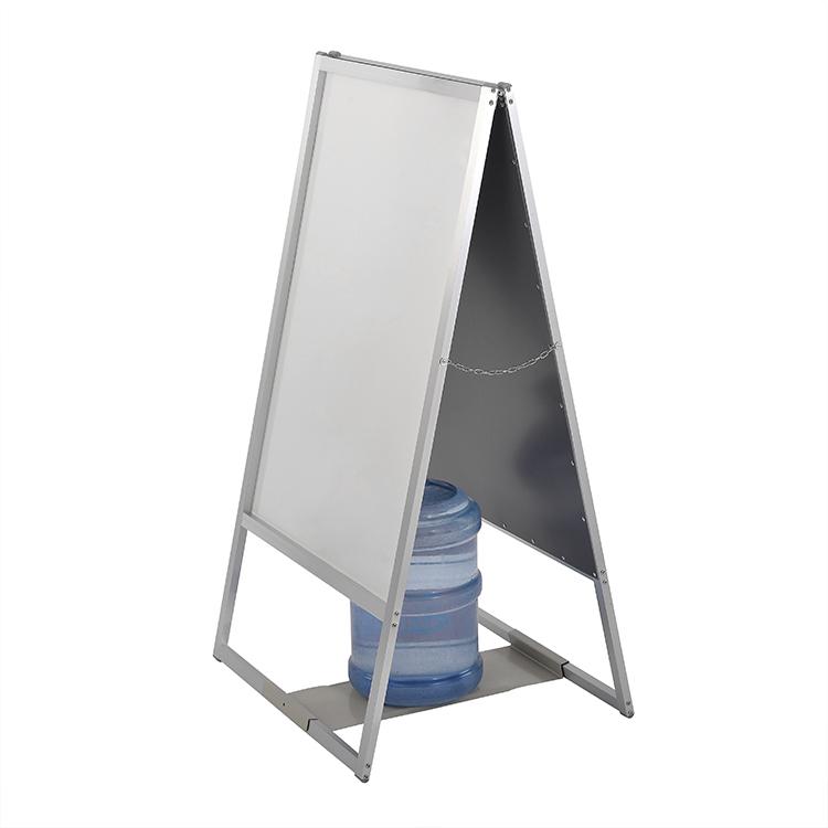 看板 転倒防止板付 A型看板 両面ホワイトボード 630×1200×45mm 【訳