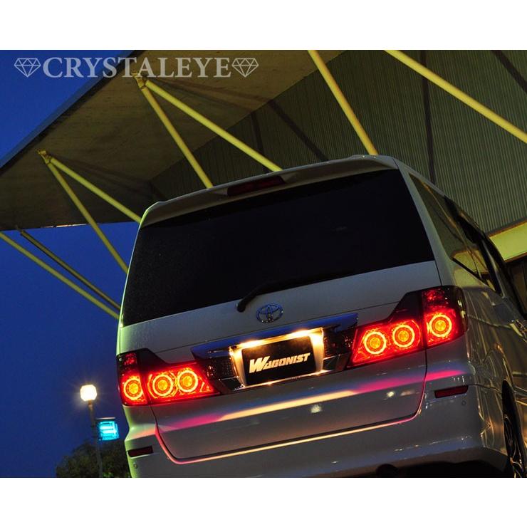 アルファード LEDテール 10系 後期 丸型ファイバーLEDテールランプ