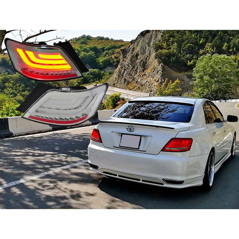 マークX LEDテール GRX120系 ファイバーテールランプ V2 流れる