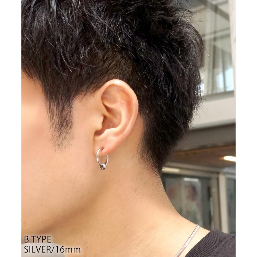 ピアス メンズ レディース SBG ブランド ノンホール フェイク フープ