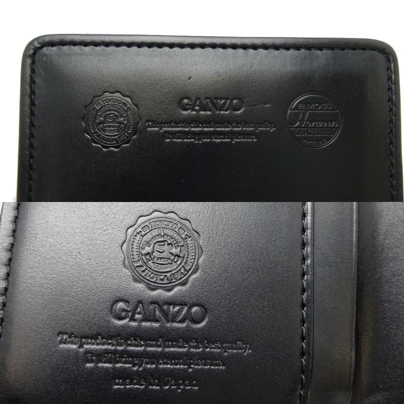 ガンゾ GH5 Lファスナー二つ折り財布 57585 二つ折り財布 カーフ GANZO