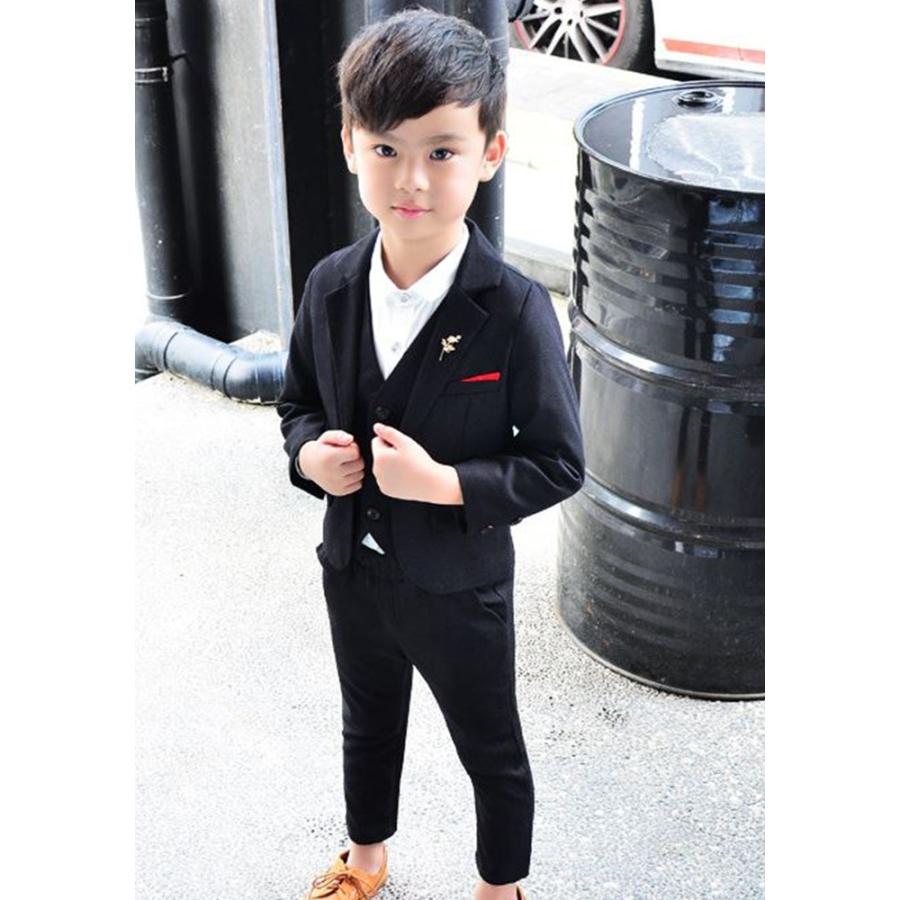 7点セット 子供 スーツ 男の子 フォーマル タキシード 子供服 キッズ