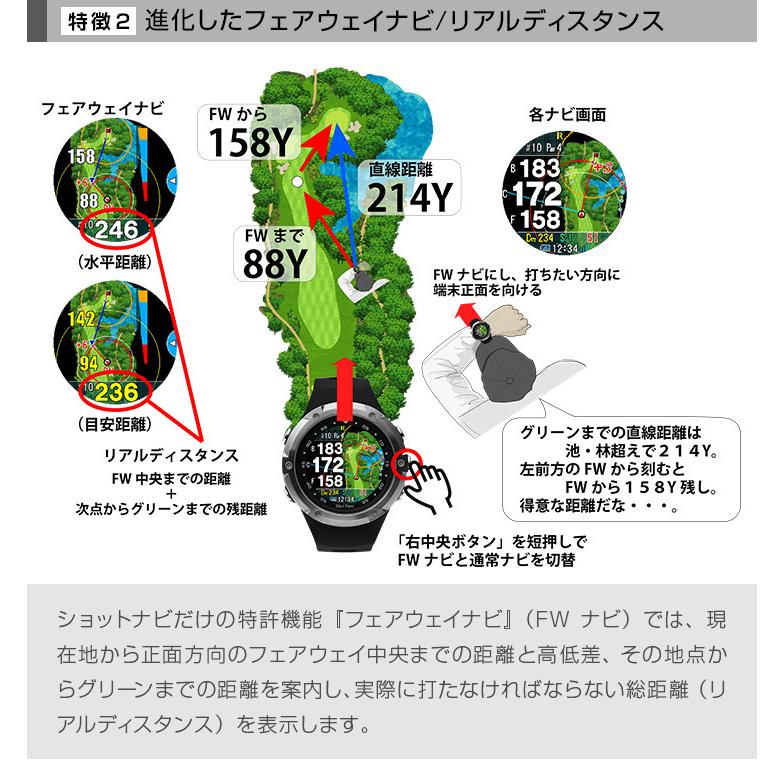 ShotNavi（ショットナビ） ゴルフナビ 腕時計タイプ W1 Evolve