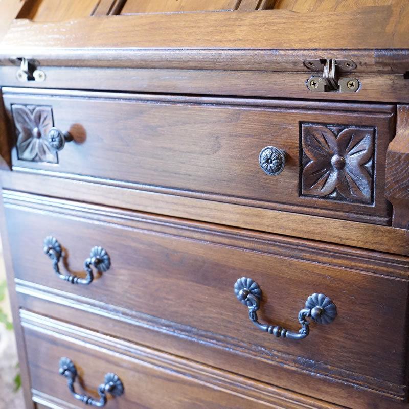 アンティーク家具 リプロダクト ライティングビューロー 机 デスク