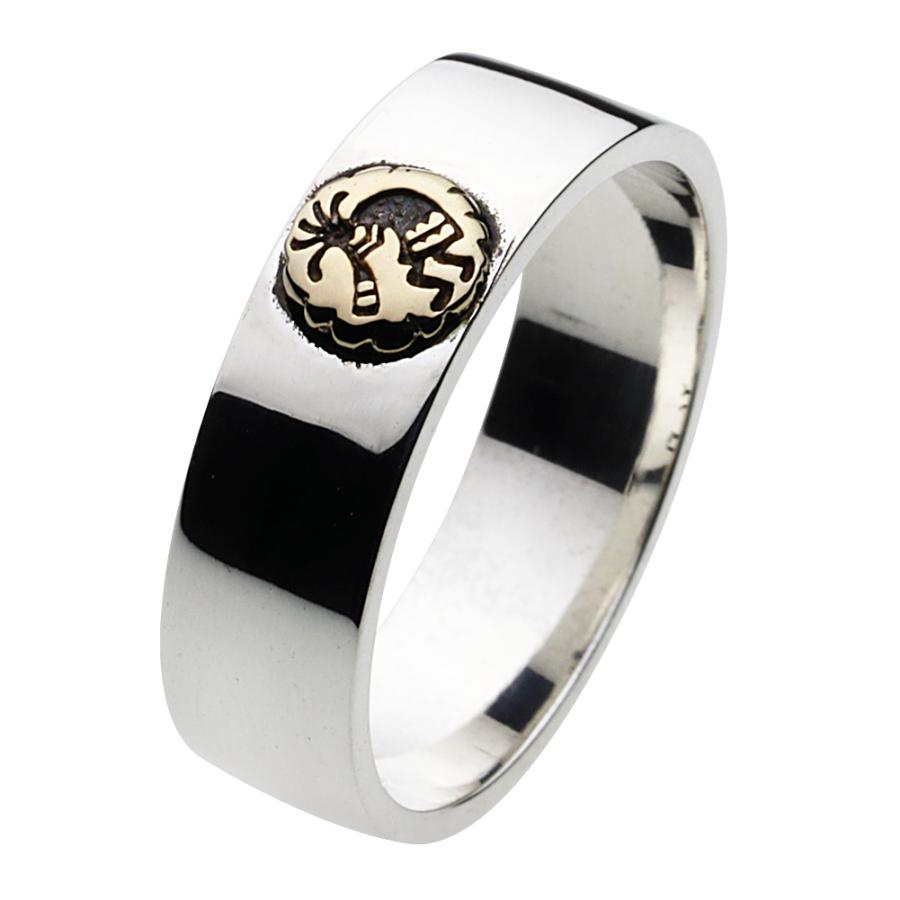 シルバーリング 指輪 メンズ ココペリ シンプル ネイティブ