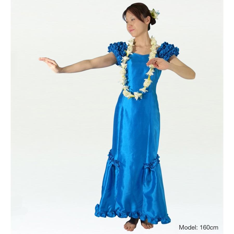 フラドレス シャンタン ブルー Sサイズ 1013blS : emika - 通販