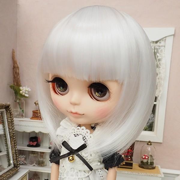 ブライス（Blythe） ネオブライス ウィッグ ストレートボブ スノー