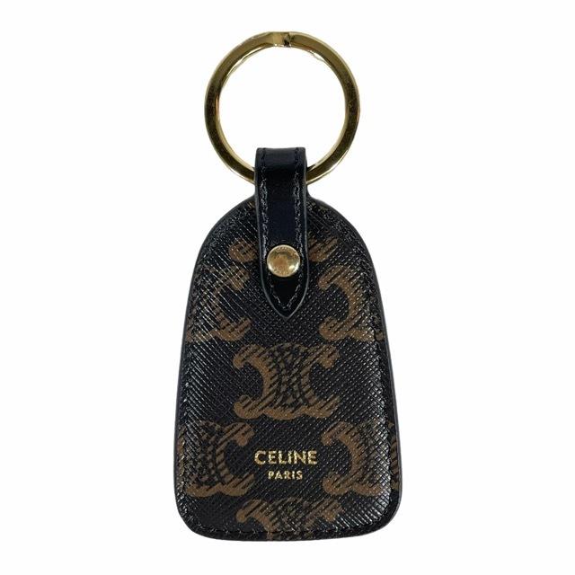 CELINE（セリーヌ） トリオンフキャンバス カーフスキン チャーム