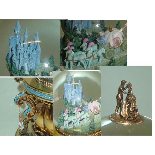 US ディズニー限定」 シンデレラ城 “秘密の鍵付き” オルゴール スノー