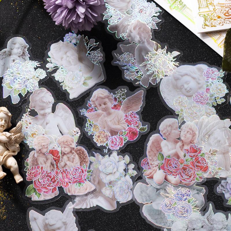 コラージュ 素材 シール 天使 エンジェル ゴシック ジャンクジャーナル