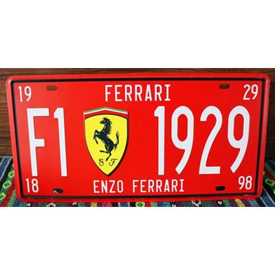 アメリカ雑貨 メタルサイン フェラーリ☆レトロ調☆アメリカンブリキ