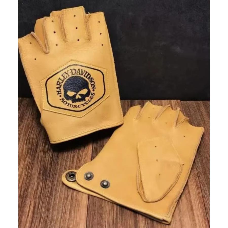 最安値・数量限定】ハーレーダビッドソン 本革 レザーグローブ