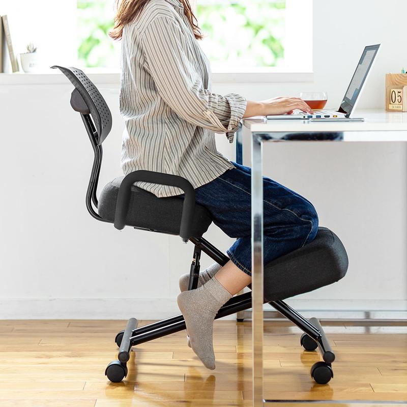 イーサプライ（e-supply） バランスチェア 大人 腰痛 ガス圧 上下昇降