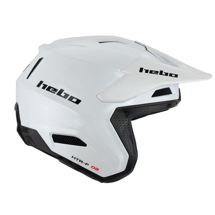 HC1031B ZONE PRO モノホワイト HEBO エボ トライアルヘルメット MFJ