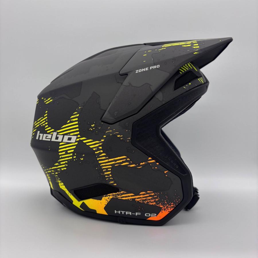 HC1041G ZONE PRO CAMO グレーカモ HEBO エボ トライアルヘルメット