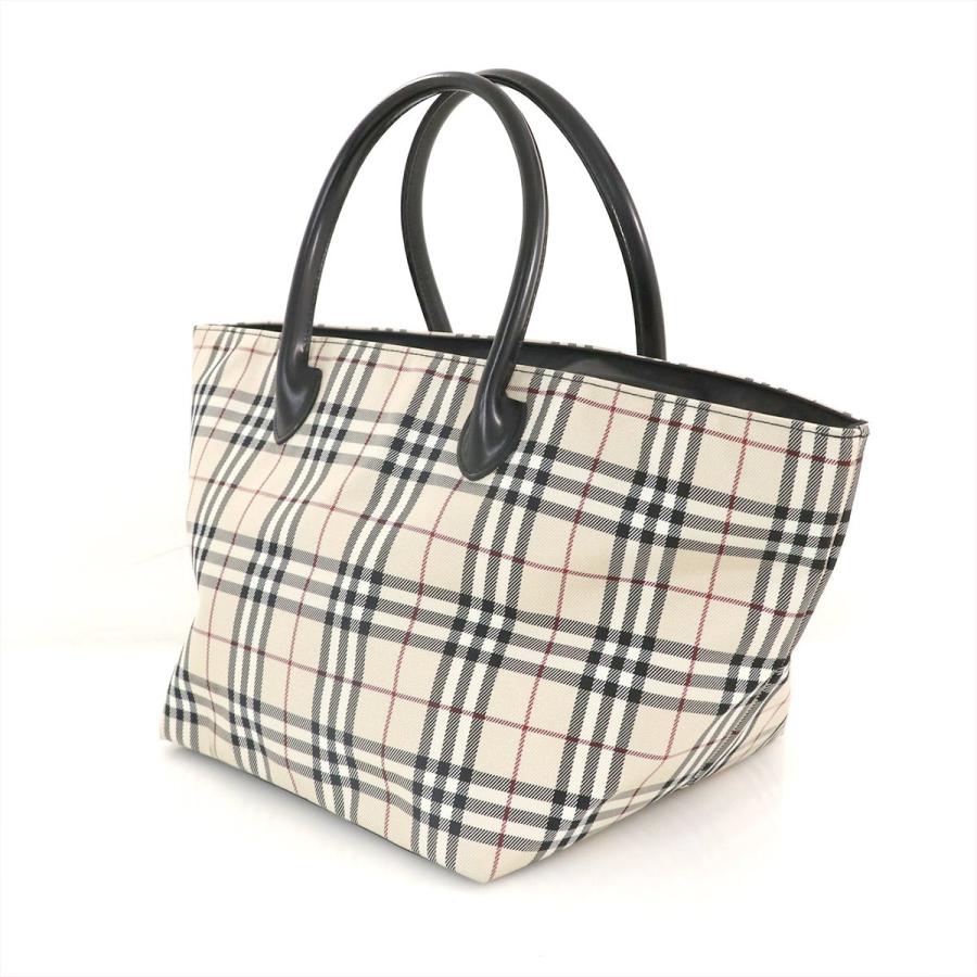 バーバリー BURBERRY チェック柄 ナイロン トートバッグ レディース