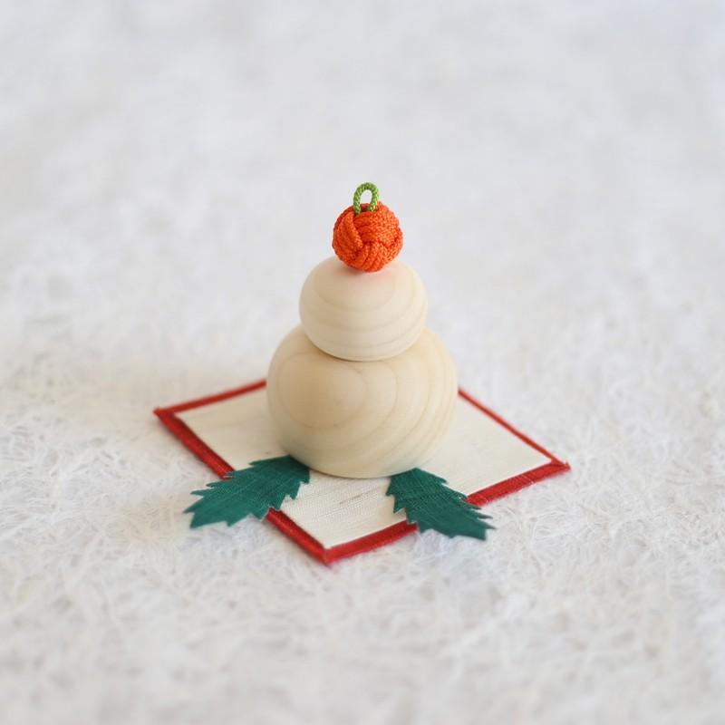 中川政七商店 小さな鏡餅飾り 鏡餅 飾り 木 木製 お正月飾り : FAVOR