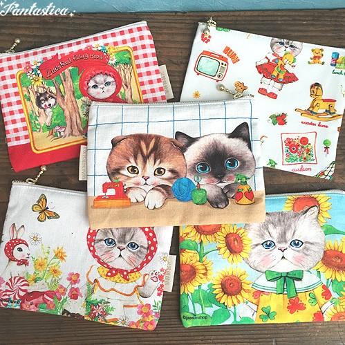 コヤンイサムチョン・アンクルキャット ポーチ ルミ・パターン