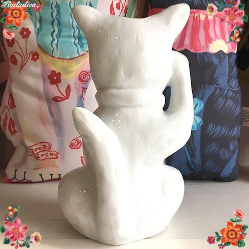 ナタリー・レテ ヴェイス・ラッキー・キャット マネキ 招き猫の花瓶
