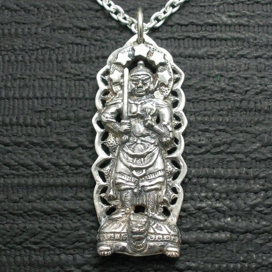 ペンダント 仏像 妙見菩薩 メンズ シルバー925 ネックレス : お守り