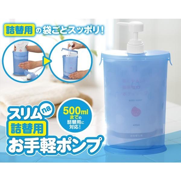 アイメディア スリムna詰替用お手軽ポンプ A-02 シャンプーボトル