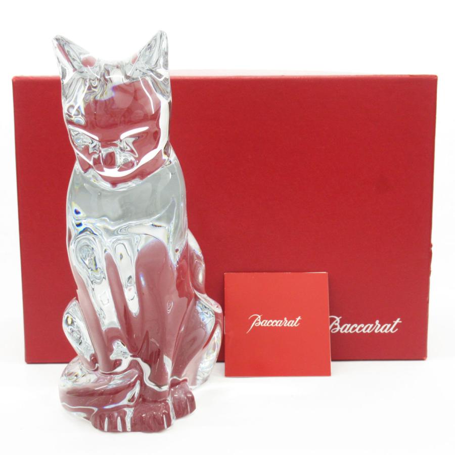 バカラ（Baccarat） ネコ 猫 キャット 23cm フィギュリン 箱付き