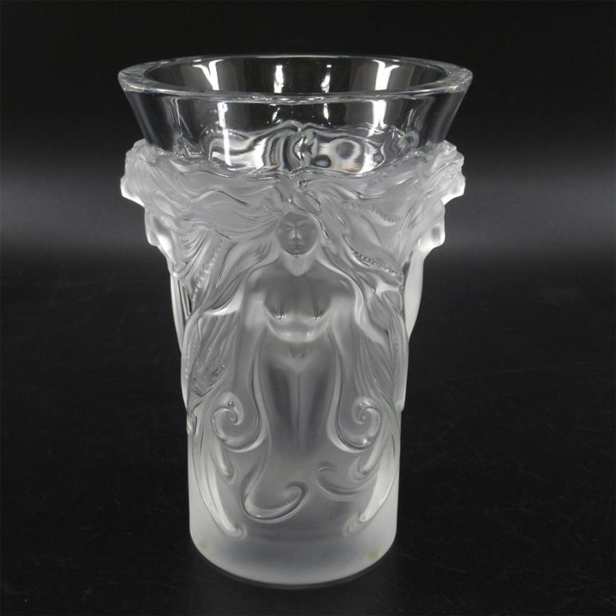 LALIQUE（ラリック） フラワーベース 17.7cm ファンタジア ベース 洋食