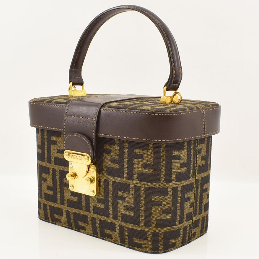 FENDI（フェンディ） バニティバッグ ズッカ柄 ハンドバッグ 2way
