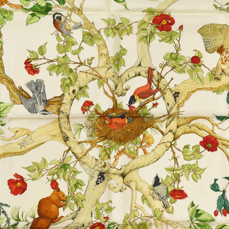 HERMES（エルメス） スカーフ カレ90 AU COEUR DES BOIS 森の中で